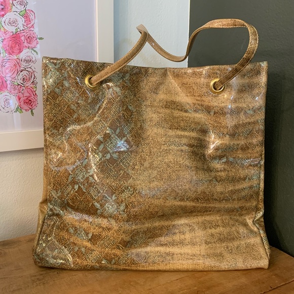 Roberto Cavalli Handbags - [Roberto Cavalli] Brown/Blue Canvas Handbag